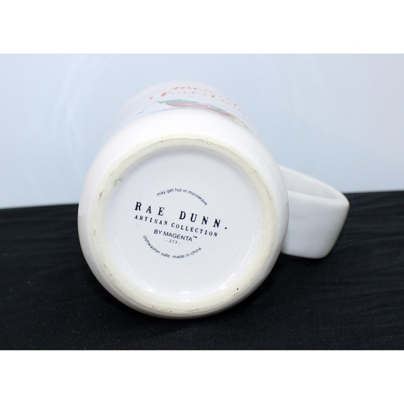 Rae Dunn Artisan Merry Christmas Sleigh Tree North Pole 22 oz Mug Red Interior - Picture 6 of 6